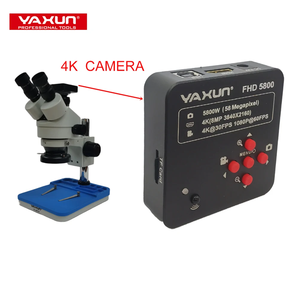 HIGH QUALITY LENS YAXUN 3.5X--45X Zoom YX-AK33 Trinocular