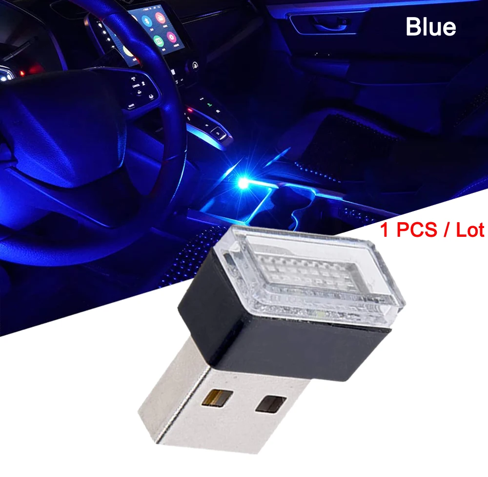 ตัวเลือกสินค้า Mini USB LED ตกแต่งบรรยากาศภายในรถ สีสวยน่ามอง