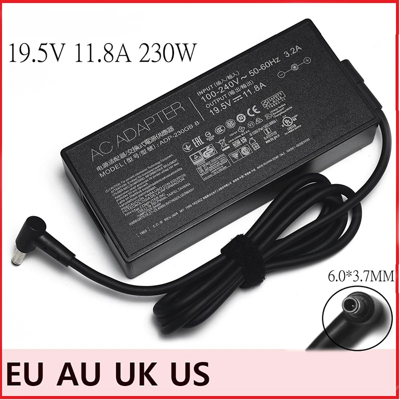 

Laptop Adapter 19.5V 11.8A 230W 6.0*3.7mm ADP-230GB B AC Power Charger For ASUS ROG Strix G531GV-DB76