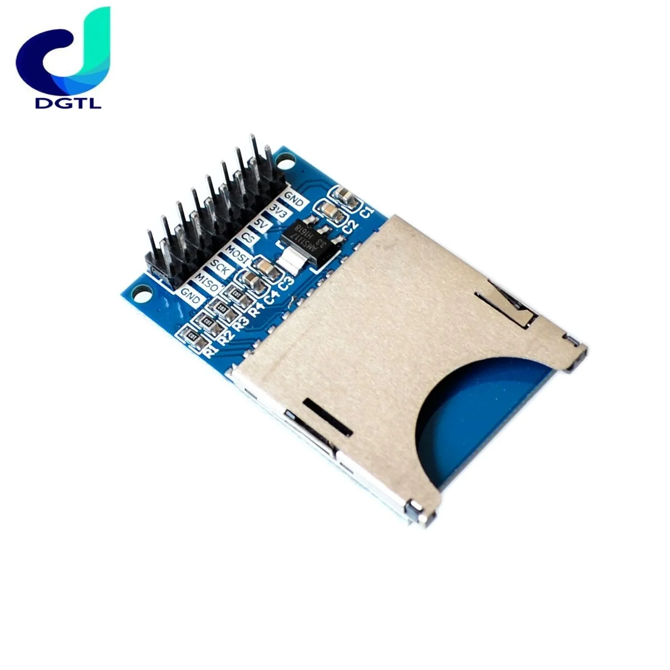 Arduin용 SD 카드 모듈 슬롯 소켓 리더, ARM MCU 16 핀, 1 개