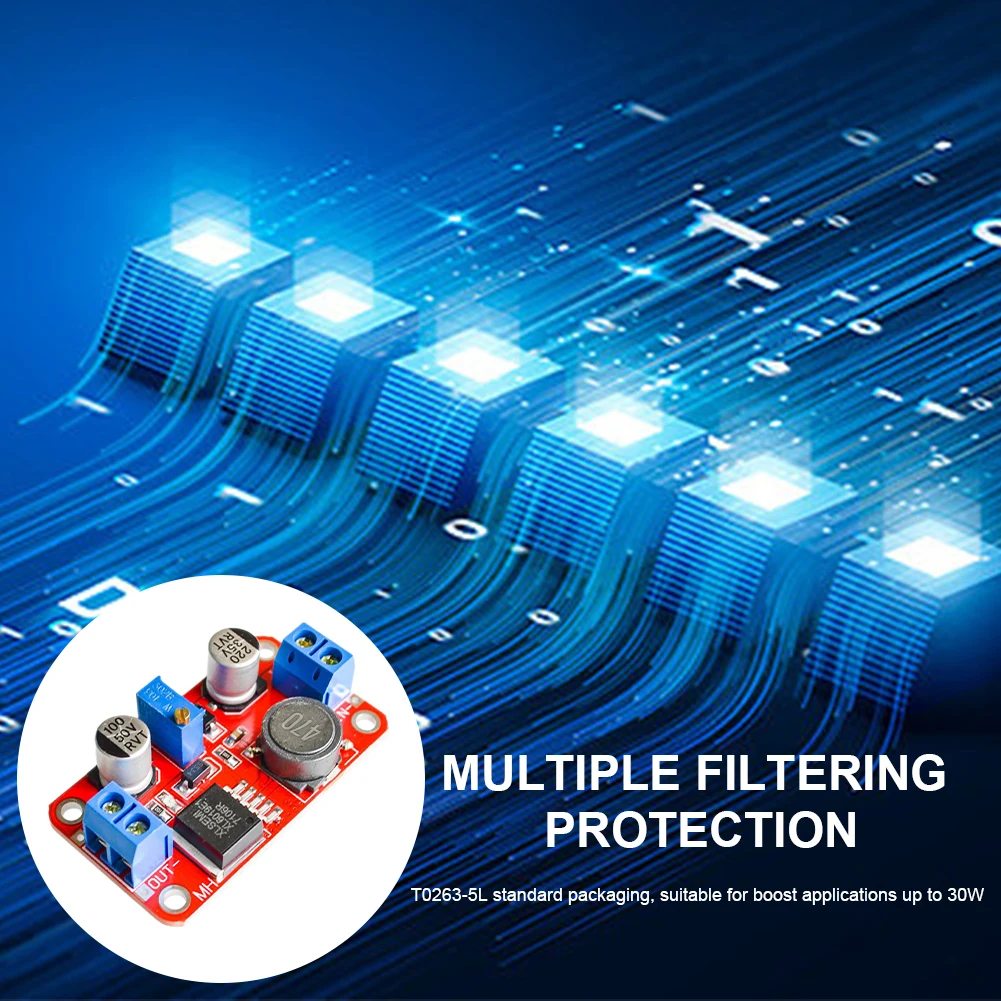 XL6019 Booster Power Supply Module 3V-40V To 5V-45V Automatic Boost Step-Up Board High Power for Handheld Device Power Supply