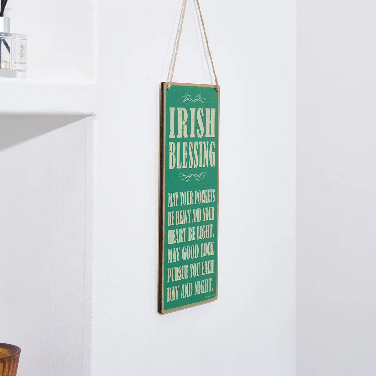1PC, St.Patrick's Day, lightweight wooden decorative signboard, St.Patrick's Day decorative tag