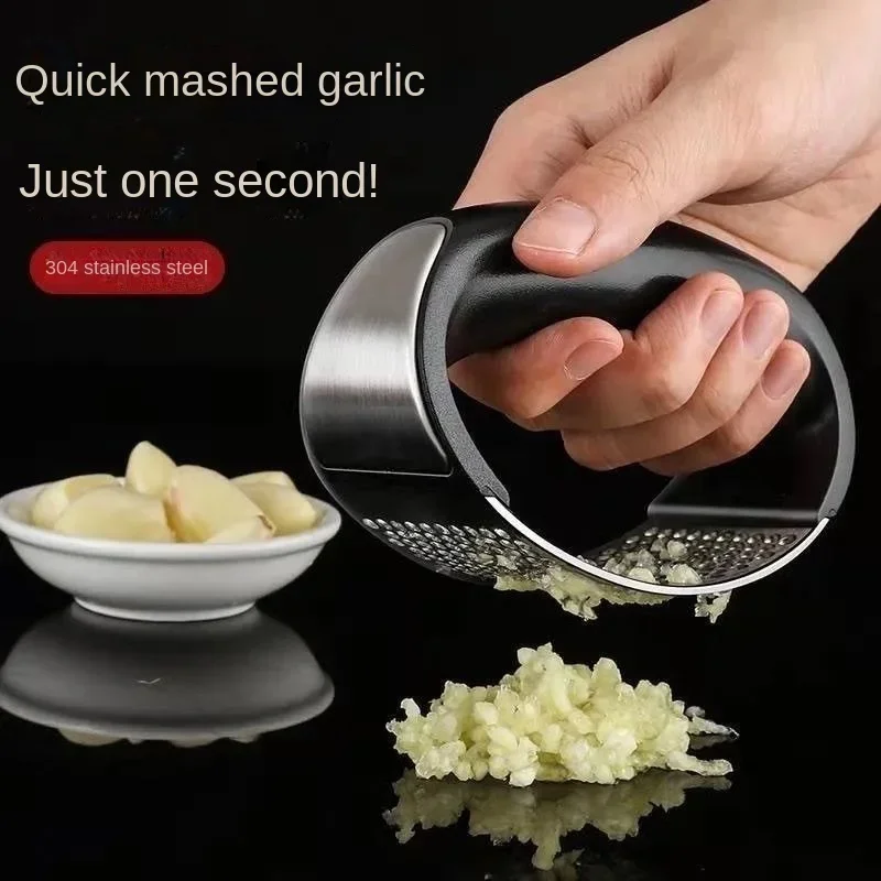 

Stainless Steel Garlic Press Crusher Manual Garlic Mincer Chopping Garlic Tool Fruit Vegetable Tools Kitchen Accessories Gadget