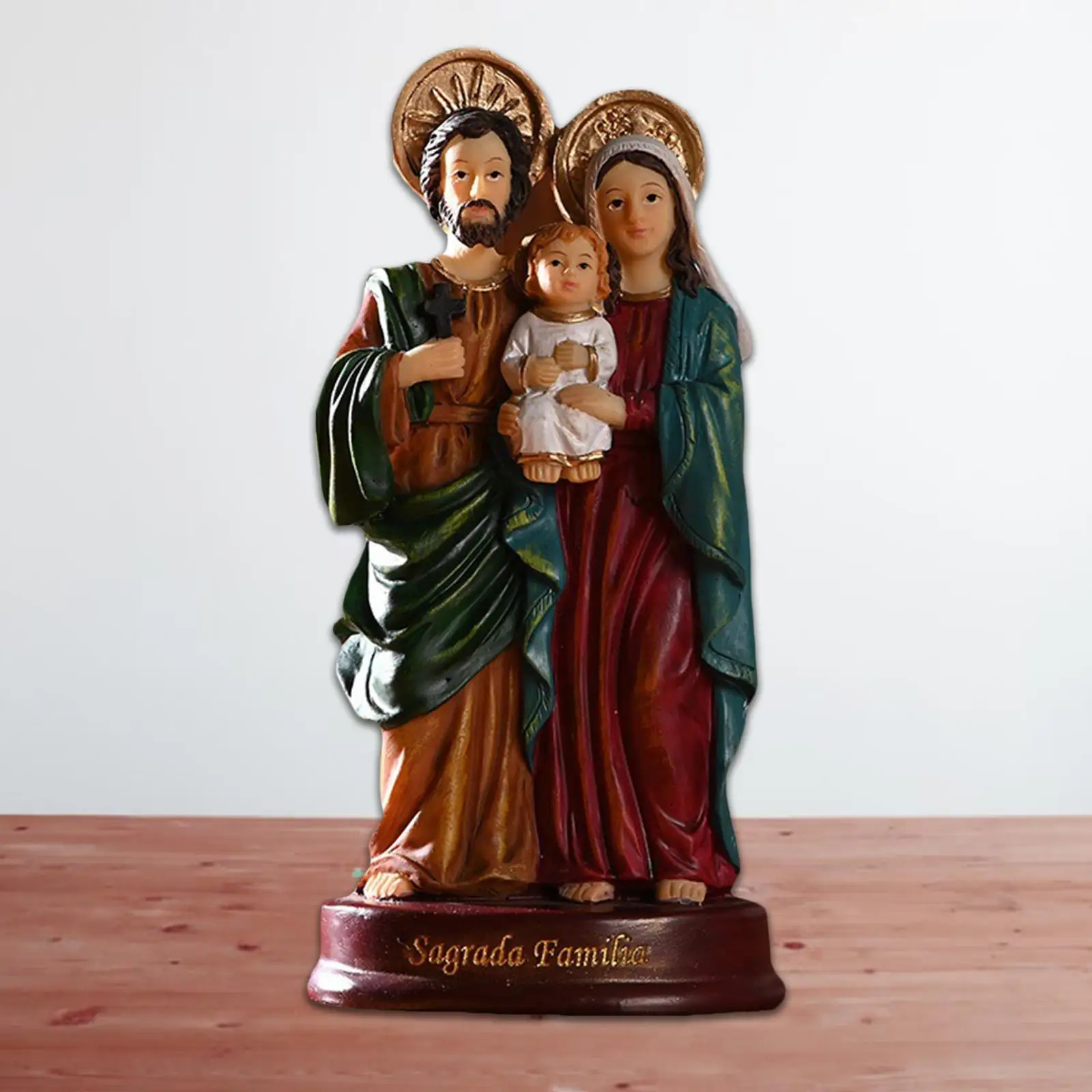 5.5 Inch Holy Family Mary Resin Statue Figure Figurine Catholic Decor Gift