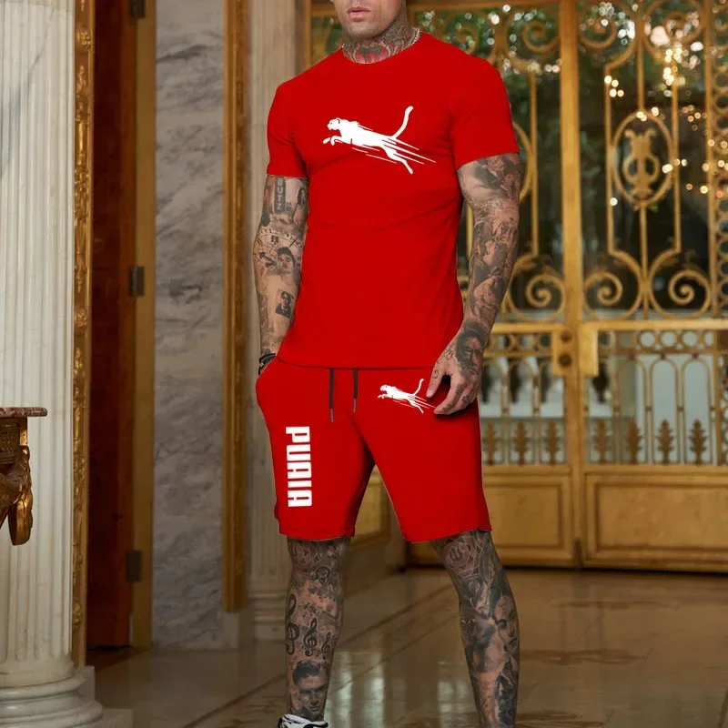 2025 بدلة رياضية صيفية عصرية وغير رسمية للرجال قاب...