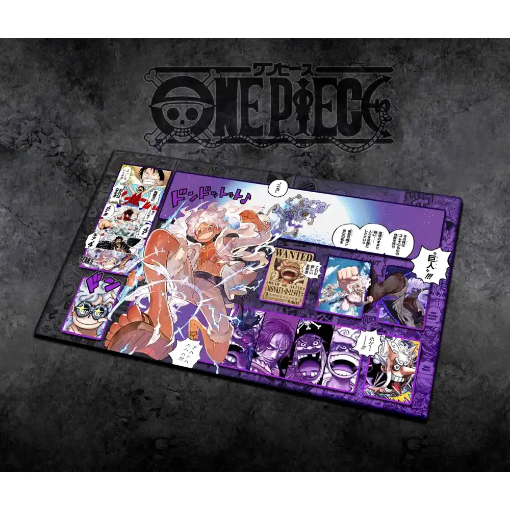 60*35*0.3Cm Diy One Piece Luffy Shanks Comic Version Teach Dedicated Game Card Mat OPCG Battle Game Anime Table Mat Gift Toys