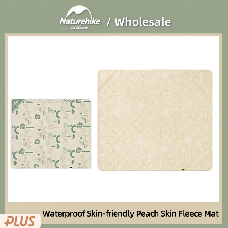 

Naturehike Peach Skin Fleece Picnic Mat Portable Camping Waterproof Mat Outdoor Travel Soft Comfortable Cushion Machine Washable