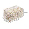 Storage Organizer Floral Puffy Quilted Makeup Bag Flower StrawberryPrinted Makeup Accessory Large Travel Cosmetic Bag 6
