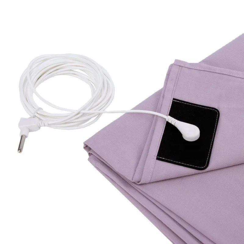 Grounding Sheets with 10% Silver Fiber & Organic Cotton - Conductive with Grounding Cord, Grounding Keep Good Sleep, Health 2