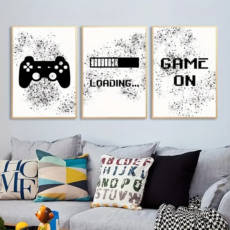 Gaming Graffiti Canvas Set 4