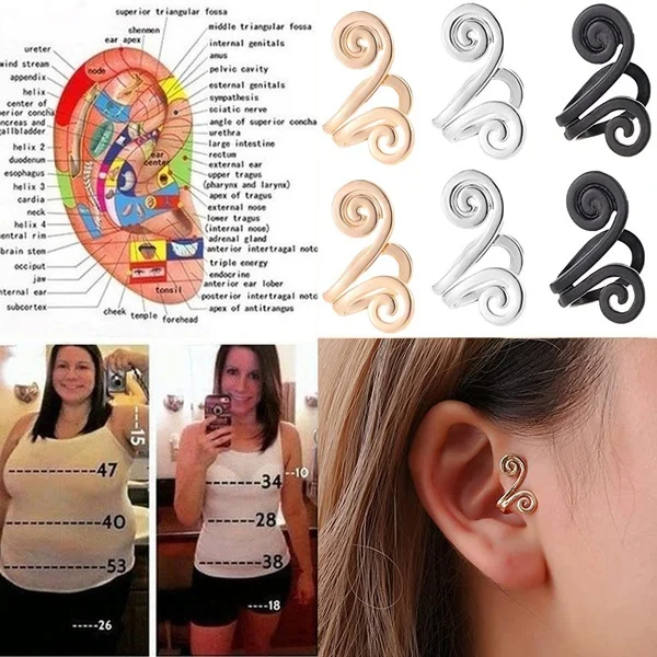 VintageAcupressureSlimmingEarringsforWomenNonPiercing