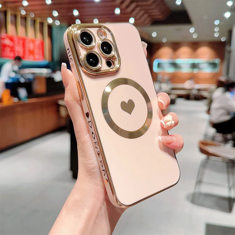 Coque en silicone plaquée solide 13 12 11 Pro 14 Plus Coque de protection d'objectif pour iPhone 14Pro Max_voghion.com