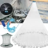 Saltwater American Fishing Cast Net for Bait Shrimp Trap Fish with Zinc Sinkers Throw Net 3/4/5/6/7/8/9/10FT Radius Casting Net