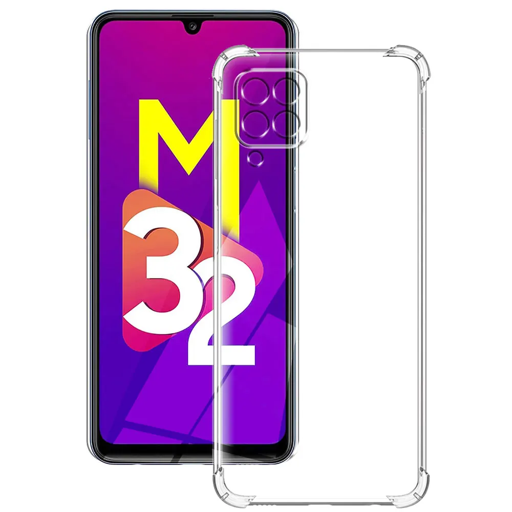 Per Samsung M32 Custodia 4G Custodia Morbida In Silicone Per Samsung Galaxy M32 4G Custodie Per Telefono Per Samsung M32 Paraurti Antiurto Trasparente
