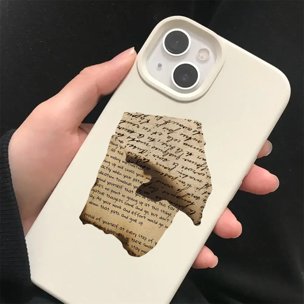 50pcs Retro Vintage Burnt English Fragments Graffiti Stickers For Phone Case Laptop Guitar DIY Craft Supplies Aesthetic Sticker