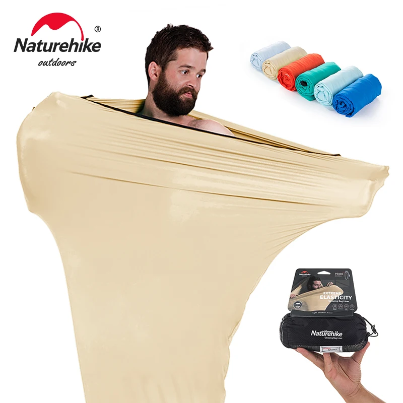 Naturehike Sleeping Bag Liner High Elasticity Ultralight Portable Outdoor Travel Camping Hiking Sleeping Sack Hotel Insulation
