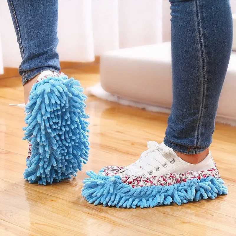 

4/3/2/1PCS Multifunction Floor Dust Cleaning Slippers Shoes Lazy Mopping Shoes Home Floor Cleaning Micro Fiber Cleaning Shoes