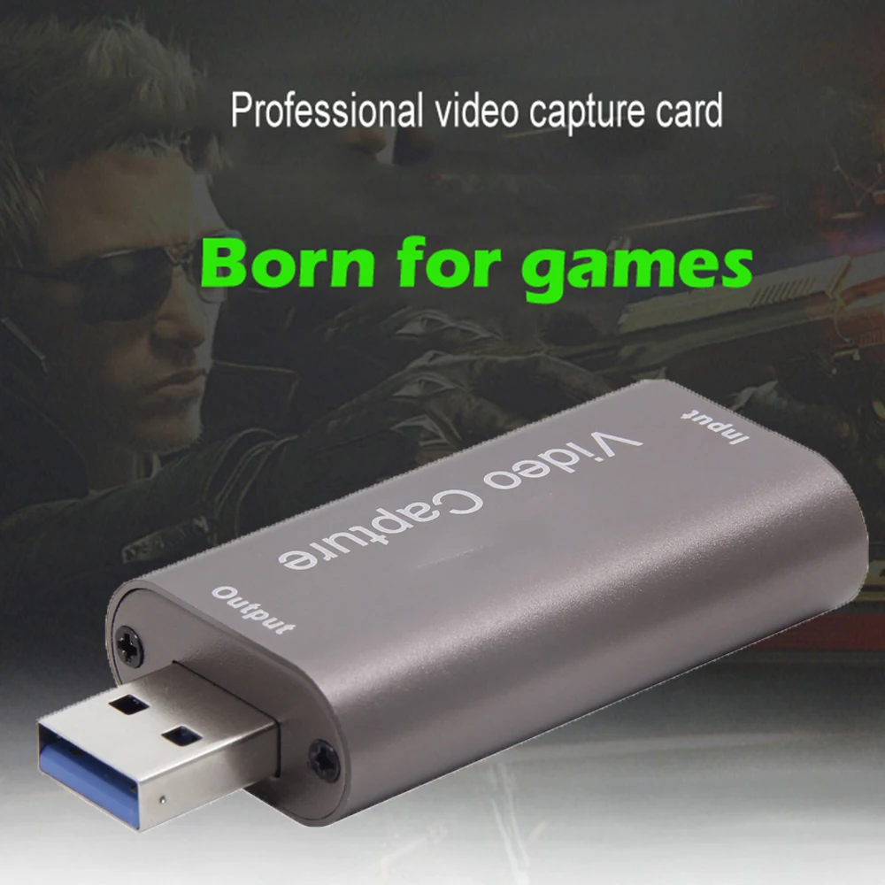 Placa de Captura de Vídeo para Filmadora Dslr Action Cam Computador para Gaming Streaming Compatível com Hdmi Usb 3.0 4k 1080p 60fps