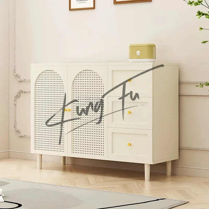 Nordic White Sideboards Storage Locker Space Saving Sideboards Kitchen Cabinet et Corner