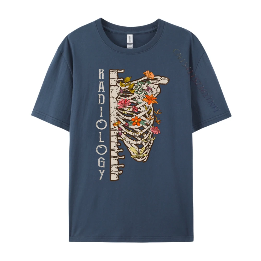 Radiologie Skelett Floral Radiologe Rad Tech Technologist Hiphop Streetwear Übergroßes T-Shirt Neu