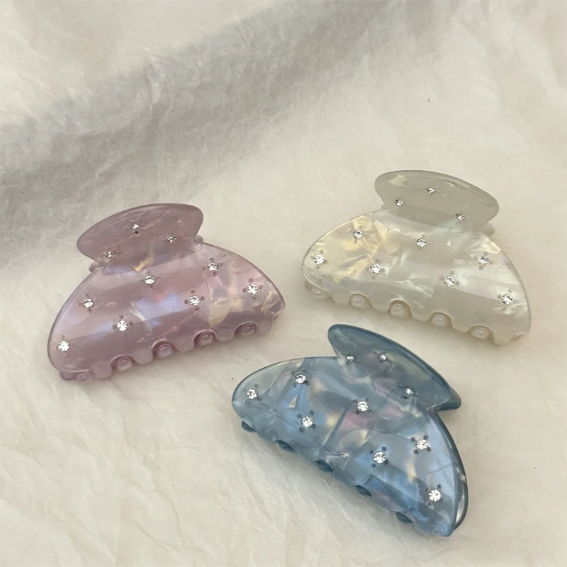 1Pcs Bunte Diamant Essigsäure Erfassen Clip Täglichen Pendeln/Dating, frauen Friseur Zeigen Temperament Haar Zubehör – Detail 7