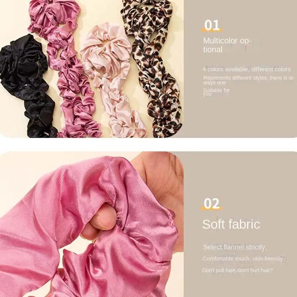 Description Picture 4 of itemLong Medium Hair Headband Heatless Curling Rod Headband No Heat Curls Silk Ribbon Hair Accessories Heatless Hair Curler