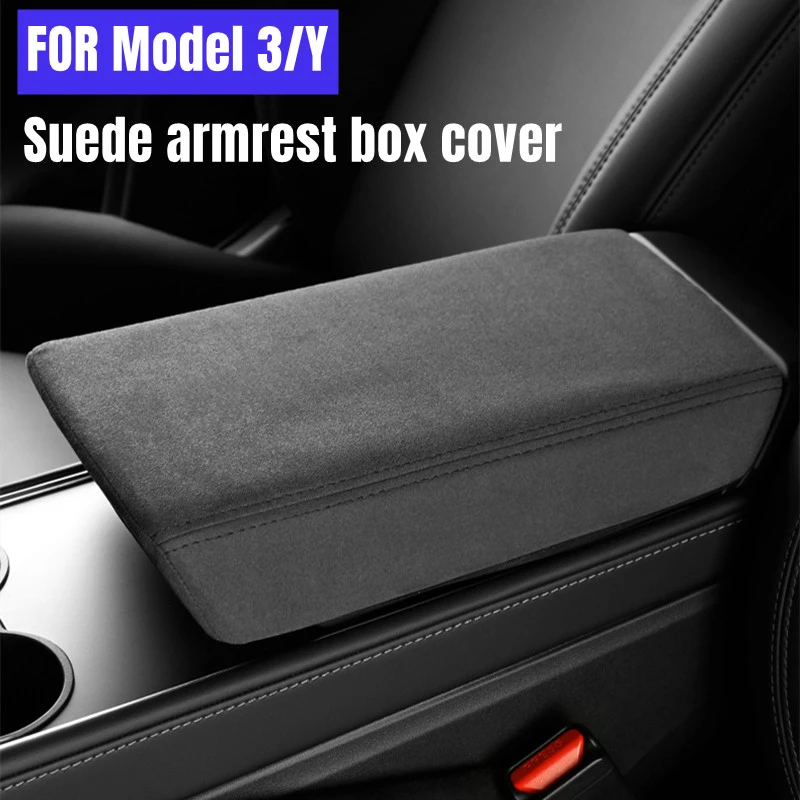 Car Armrest Box Protective Cover For Tesla Model 3 Model Y Central