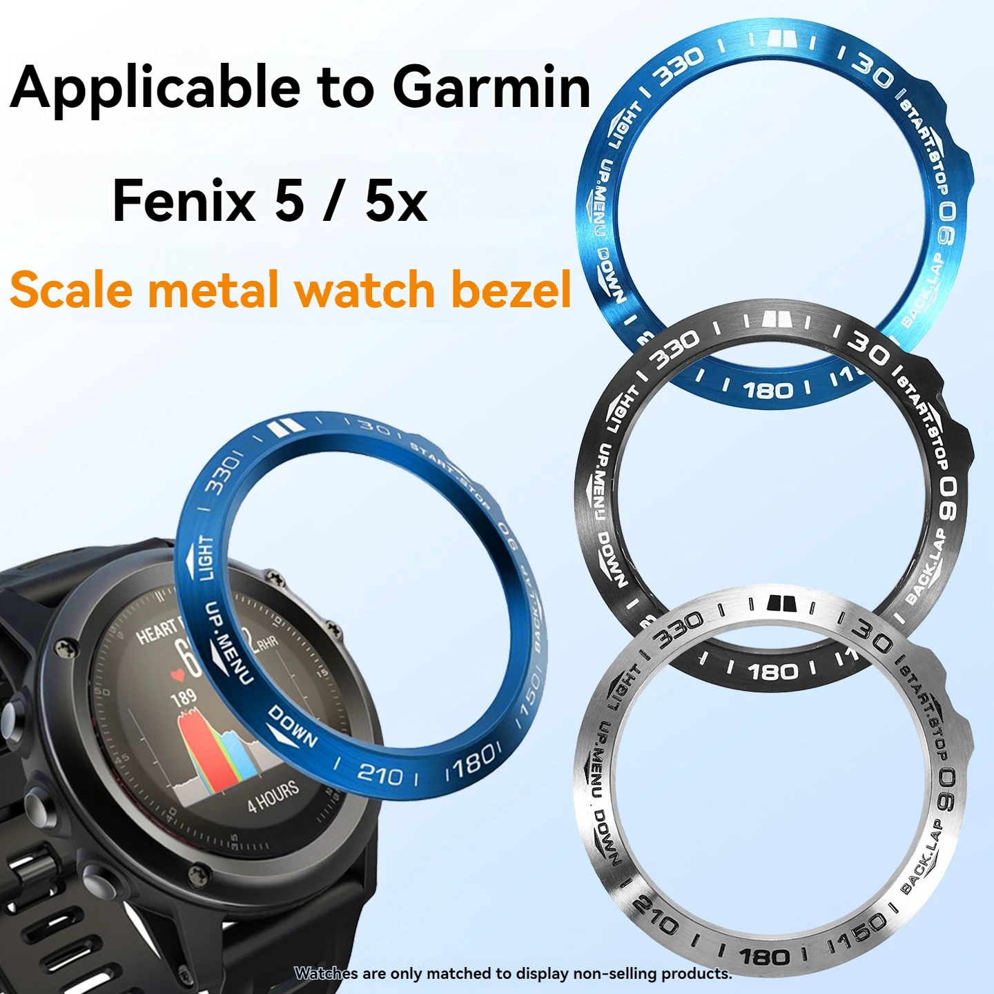Premium Stainless Steel Bezel Ring with Anti-Scratch Protective Adhesive