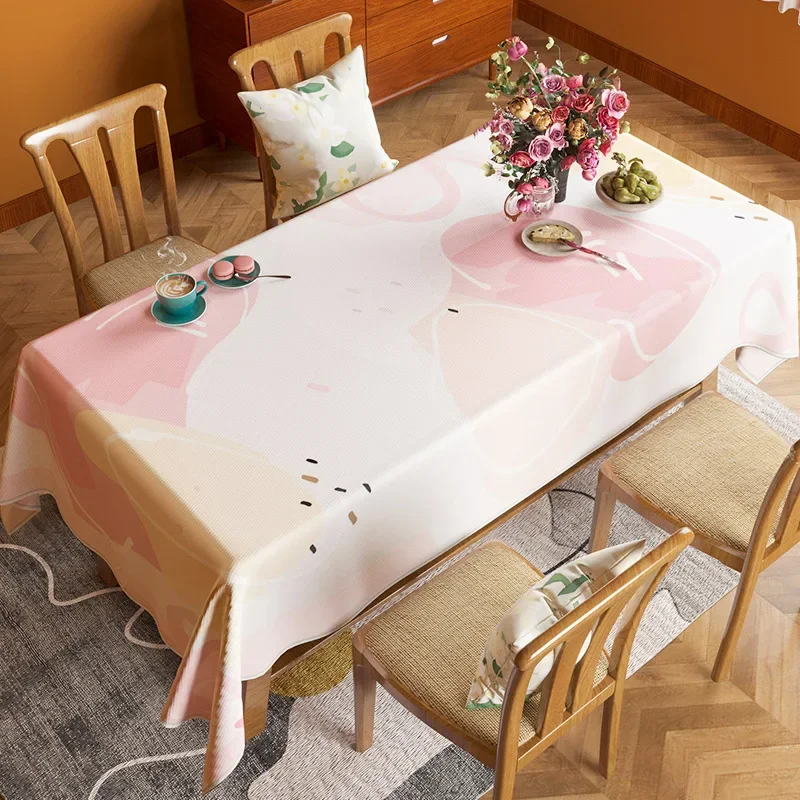 

New coffee table cloth simple rectangular tablecloth yellow