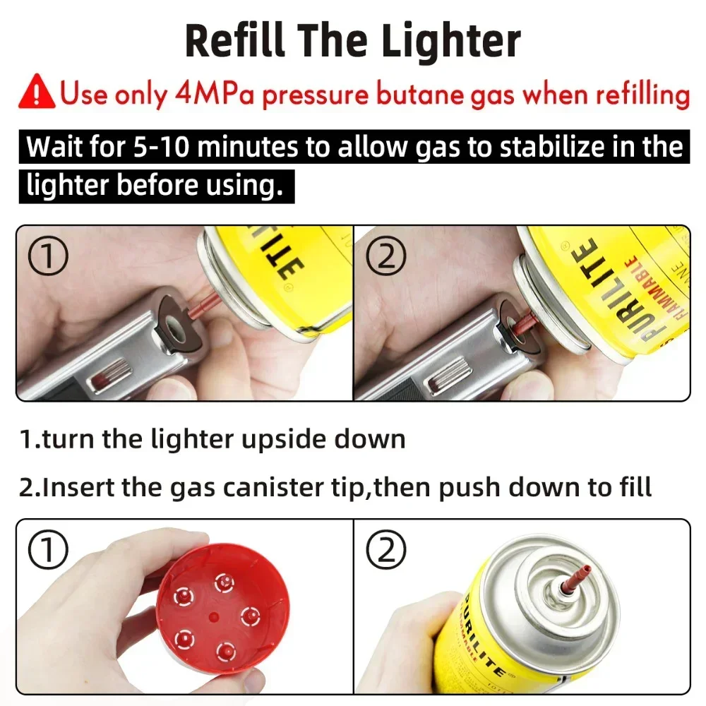 ensendedor soplete de gas para cocina forma espada laser , encendedor de Gas con chorro de llama, accesorios para fumar cigarrillos, joyería de Metal Turbo a prueba de viento, encendedores de cigarros para soldar » ensendedor soplete de gas para cocina forma espada laser