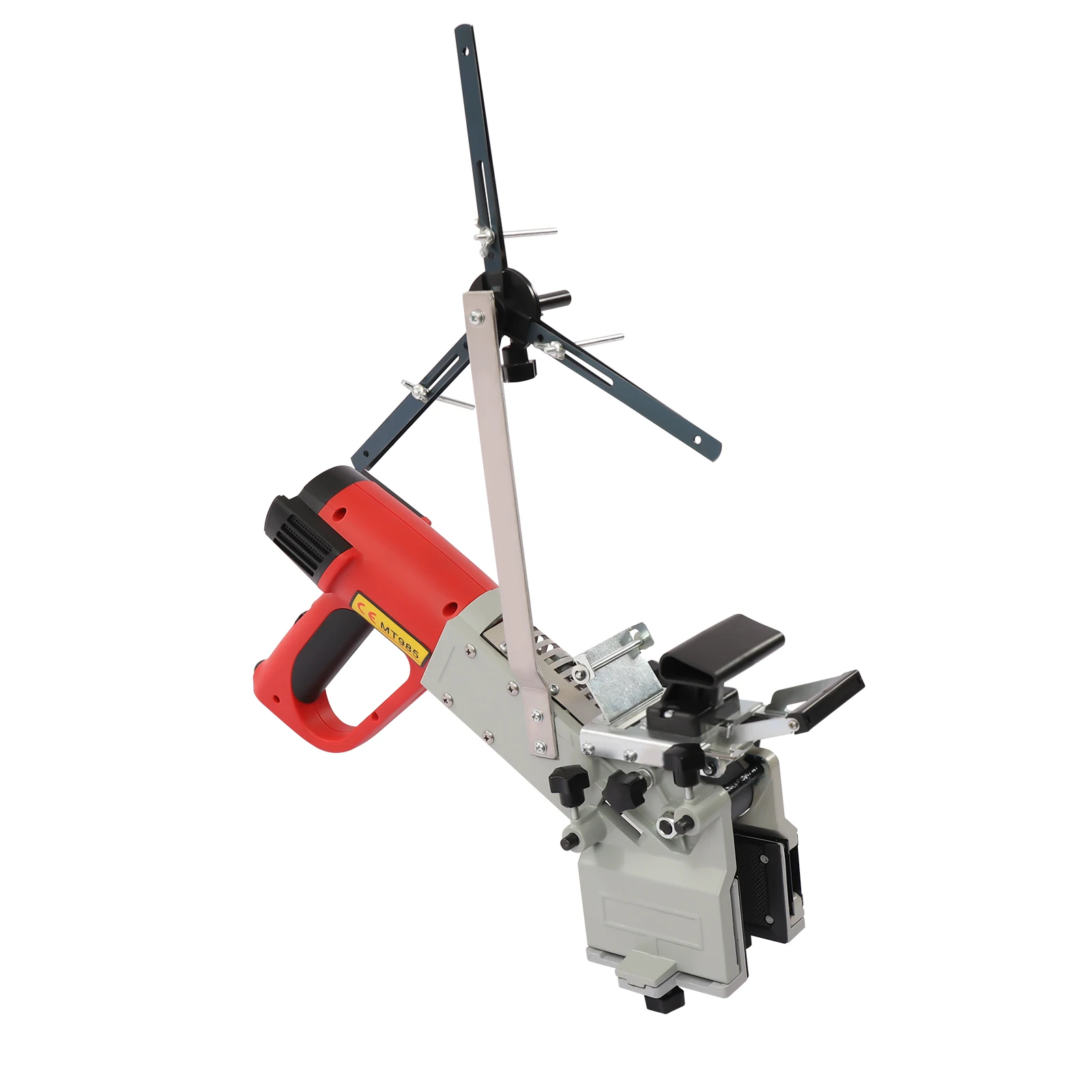 2000W Portable Woodworking Edge Banding Machine,Edge Bander w/Triangle Bracket,3 Adjustable Air Speeds, Adjustable Temperature