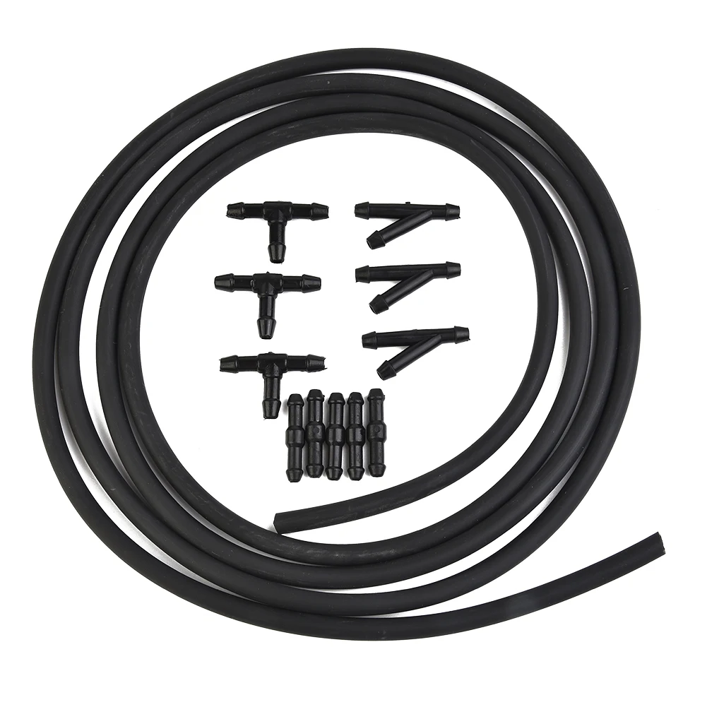 Kit Tuyau Lave-glace Universel 5 M + 30 Connecteurs - Diamètre 4 Mm Intérieur / 7 Mm Extérieur - Pour Toutes Voitures