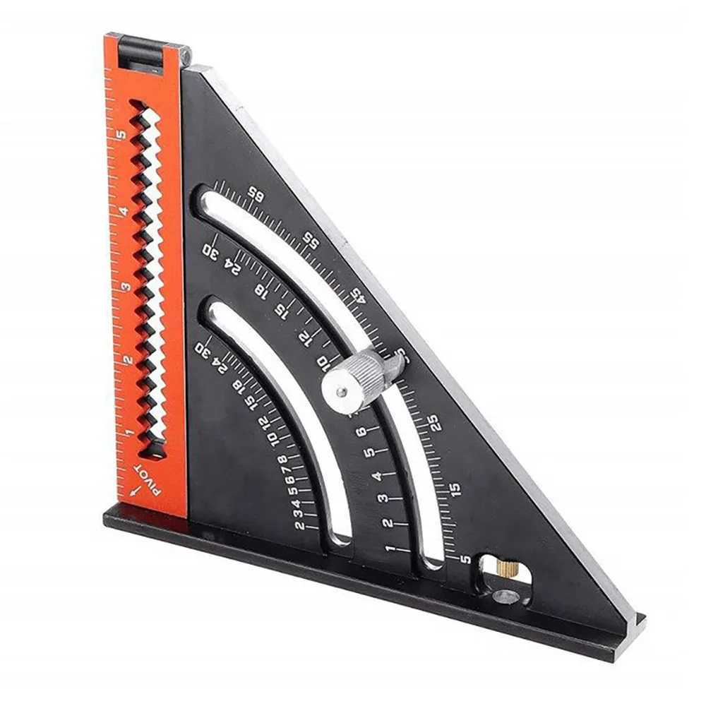 Folding Multifunctional 90Degree Triangle Ruler 12 inch Aluminum Alloy  Marking Ruler Square Measuring Angle Ruler Woodwork Tools - AliExpress