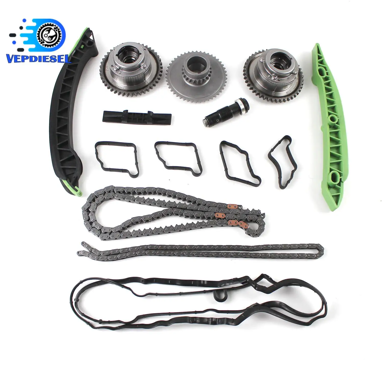 

Engine Camshaft Adjuster Timing Chain Kit M271 for Mercedes W203 W204 SLK250 E250 C200 C-CLASS 2710501500 2710501400 2710502547