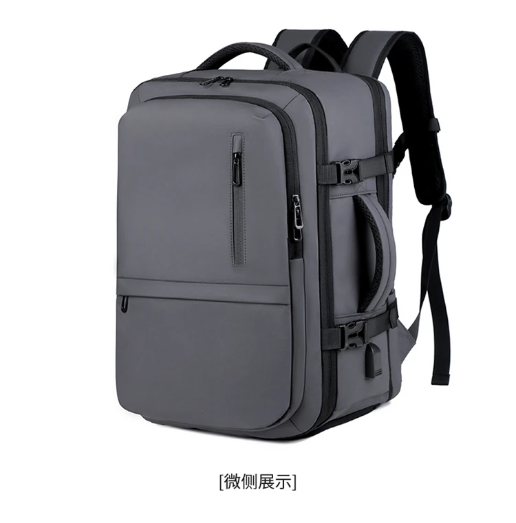 40L Business Casual Rucksack, Computertasche, Große Kapazität, Wasserabweisend, Erweiterbarer Reiserucksack mit USB-Ladeanschluss – Detail 32