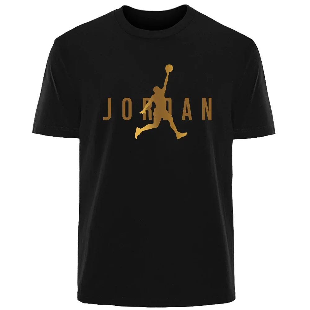 T-Shirt Men Summer Retro Simple Letter Casual Comfortable Breathable