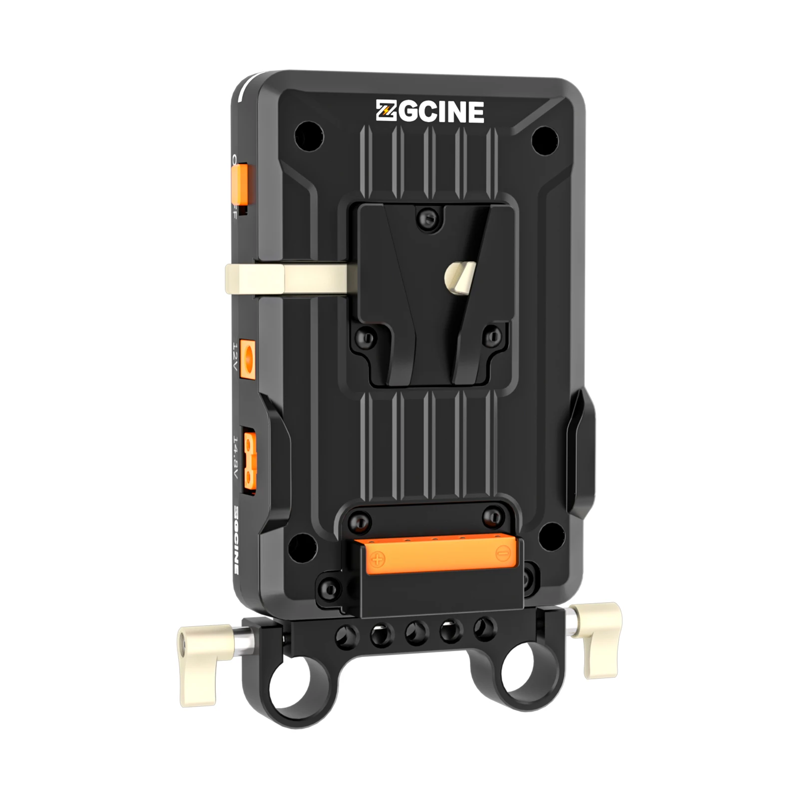 ZGCINE V-Mount Battery Plate Power Supply 15mm LWS Rod Adapter for 