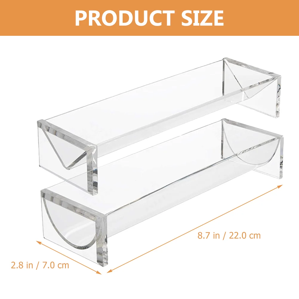 2 Pcs Transparent Biscuit Tray Party Snack Bandejas Para Comida Clear  Serving Food Display Stands Acrylic