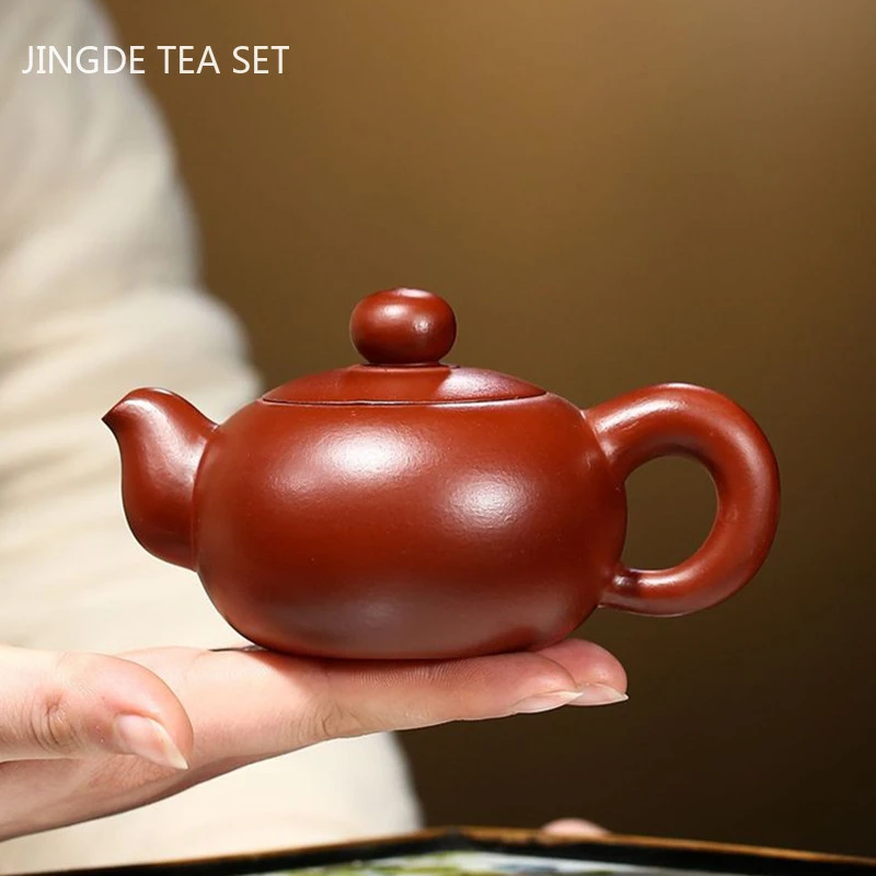 Chinese Yixing Purple Clay Teapot Raw Ore Dahongpao Squirrel Pot