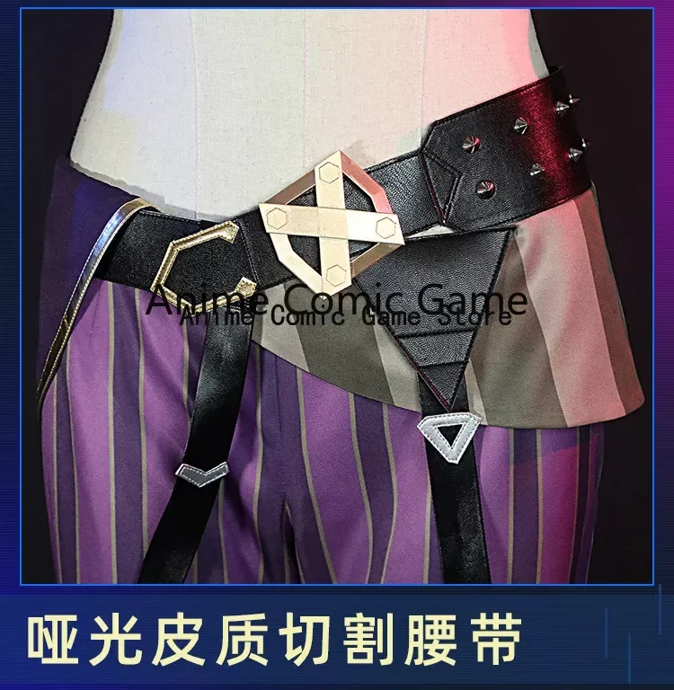 Anime Game LOL Arcane Cosplay Costume Jinx Outfit Shoes Wig Women