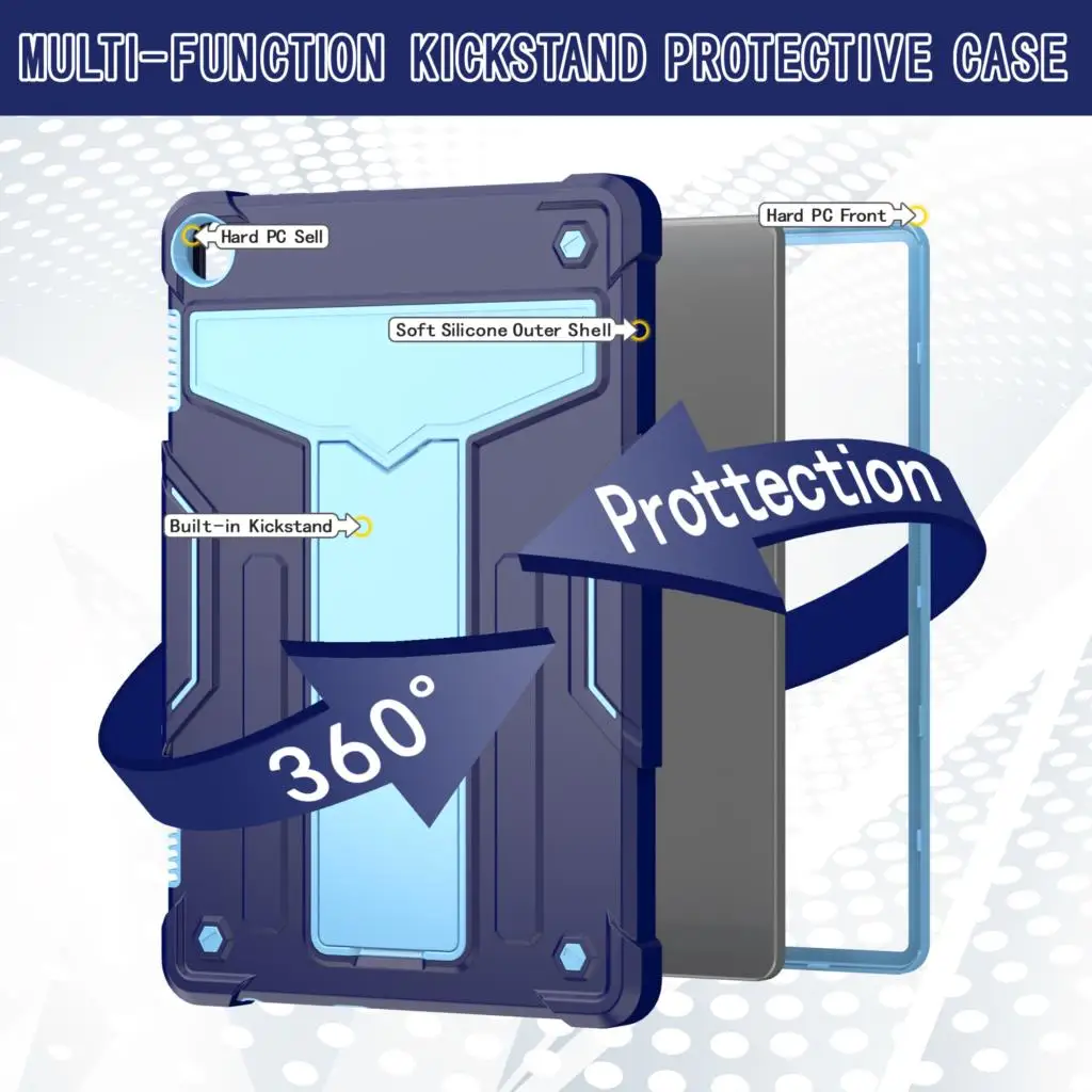 

Чехол для планшета Lenovo Tab M10 Plus 3-го поколения, 10,6 дюйма, вращающийся чехол для Lenovo Tab 10,6 ТБ-125F