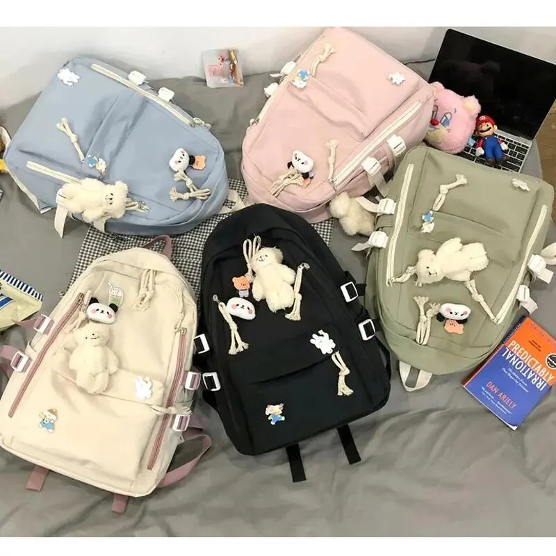 Children Backpack Students Backpack Girls Travel Waterproof School Bag Women Nylon Laptop Book Bag Trendy Fashion Cute Female Ladies College