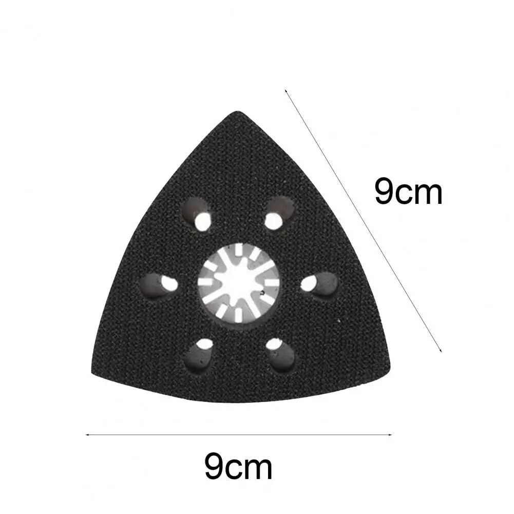 Woodworking Sanding Pad 90mm Sand Pad 6 Holes Sanding Pad Quick Release Universal Triangular Sand Saw Blade for Woodworking Multitool Sanding