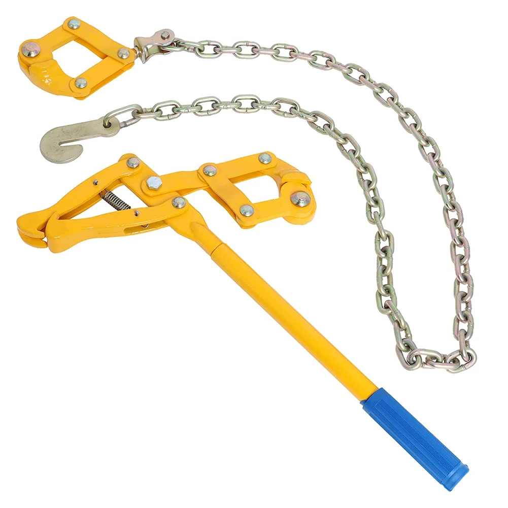 Chain Strainer Fence Repair Compact Tool Barbed Wire Tightener 47.25 Inch Chain Capacity 2200Lbs