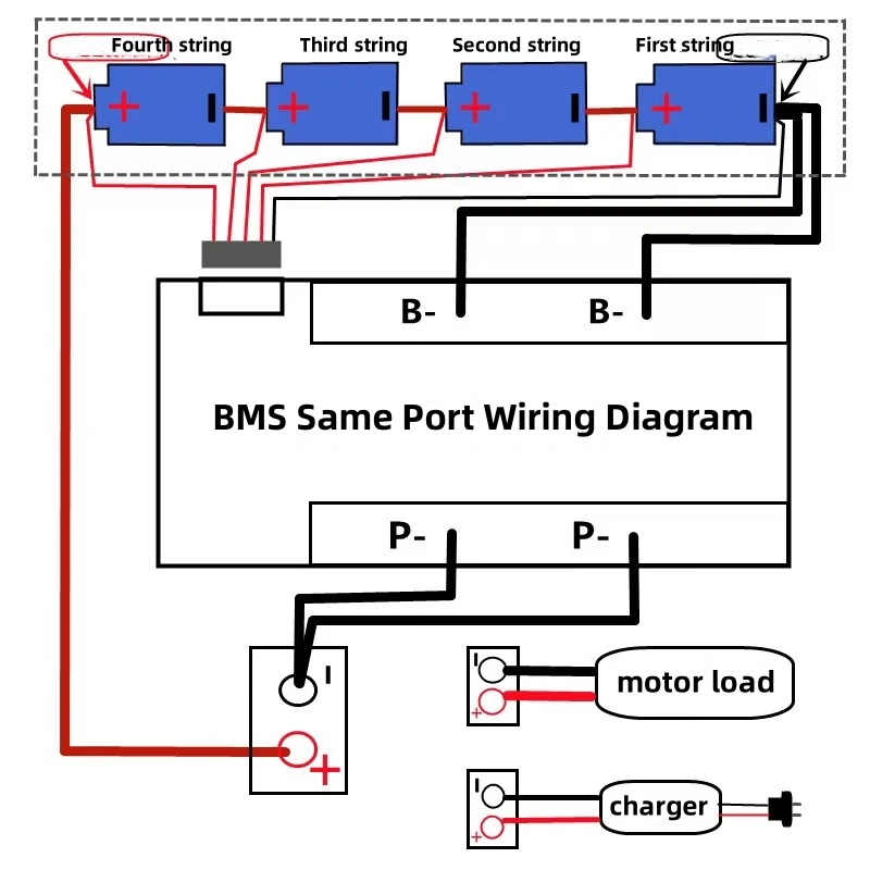 Triple lithium battery protection board (3.7v) 4S14.8V-16.8VBMS Suitable for inverter ship engine car RV startup