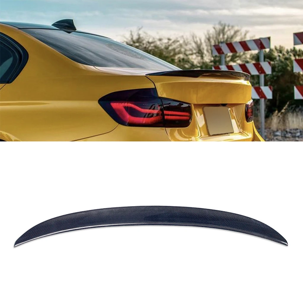 

1Pcs Real Carbon Fiber Car Rear Trunk Deck Spoiler Car Tail Wing For BMW 3 Series F30 2011-2020 Car Accessories