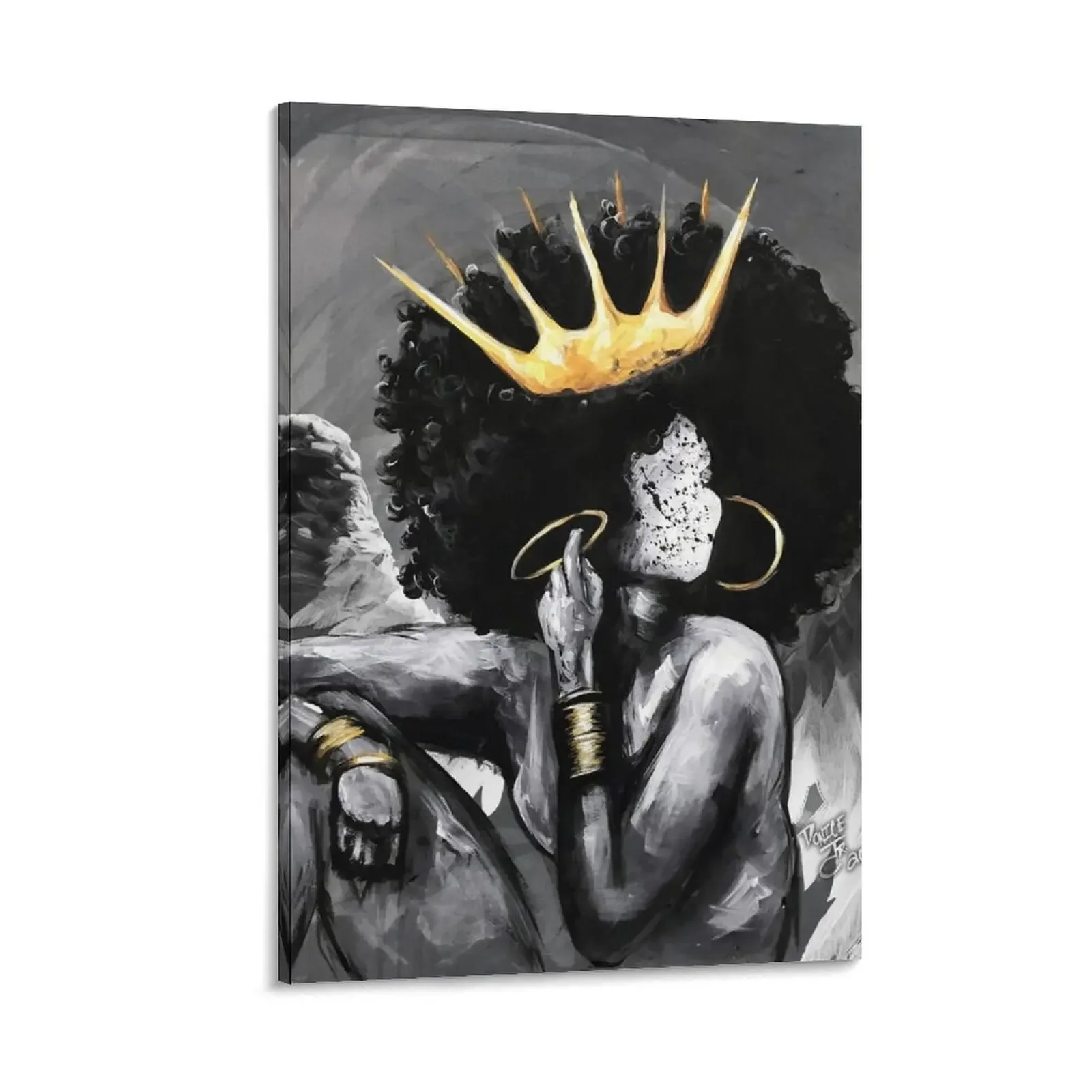 Naturally Queen VI ANGEL Canvas Painting wall art luxury home decor poster aesthetic