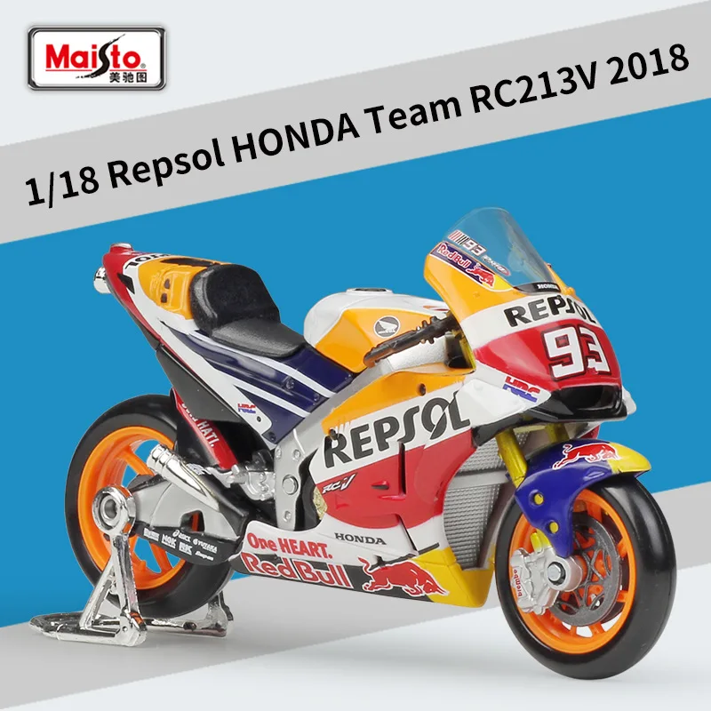 

New 1:18 Repsol HONDA Team RC213V Motorcycle Model Simulated Alloy GP Toys Motorcycle Model Hobbies Collect Pendant Kids Gift