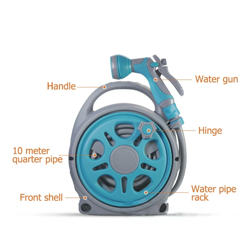 Automatic Pipe Coiler Retractable Garden Hose Pipe Coiler Water Outdoor Spray Garage Tool Car Cleaning Tool