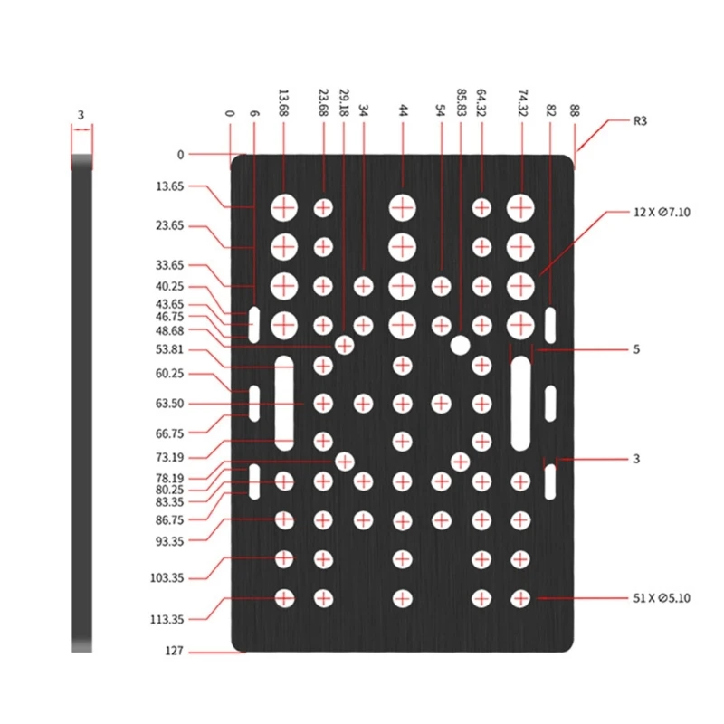 

V-Slot Gantry 20-80mm Gantry Plate For Profiles Vslot Aluminum Plate Kits Gantry Plate 3D Printer Part Drop Ship